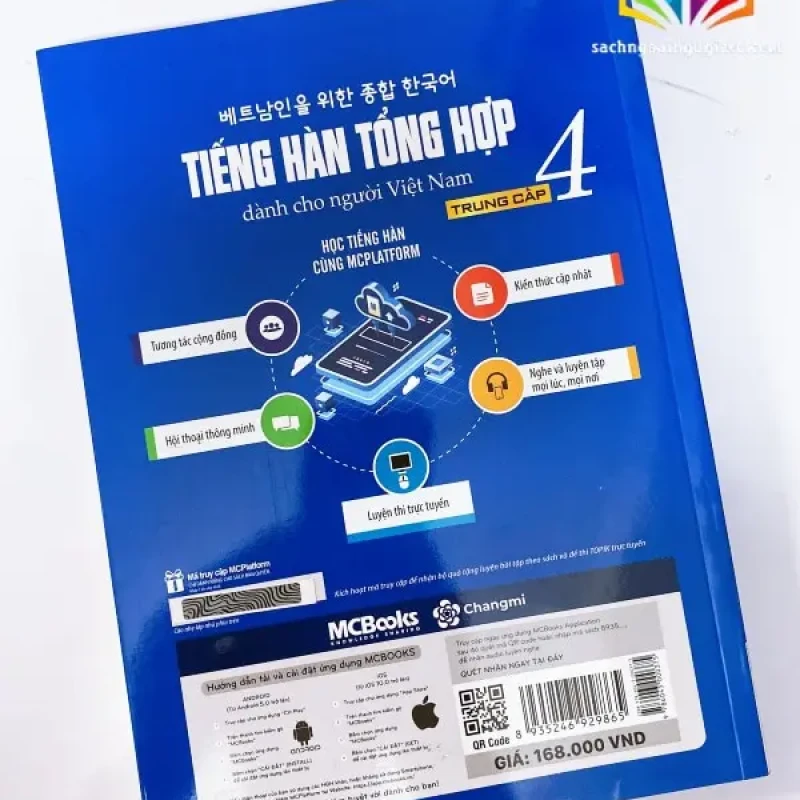 Tiếng Hàn Tổng Hợp – Trung cấp 4 (Bộ 2 cuốn Lý thuyết + Bài tập)