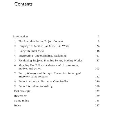 Sách Interviewing and Representation in Qualitative Research Projects