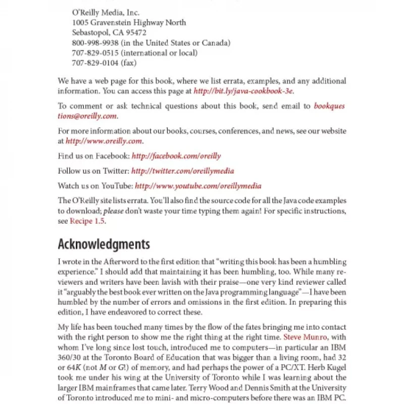 Java Cookbook