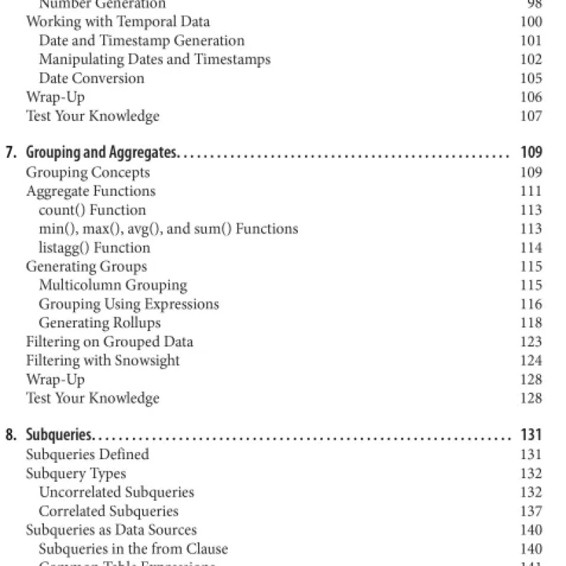 Learning Snowflake SQL and Scripting
