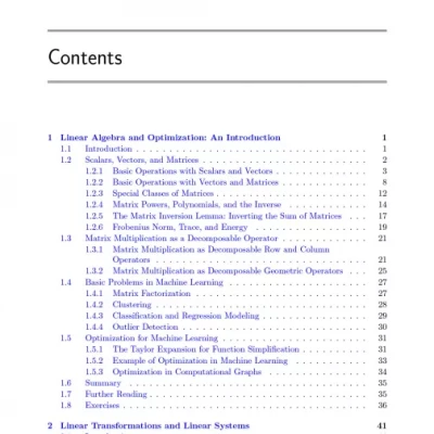 Linear Algebra and Optimization for Machine Learning: A Textbook