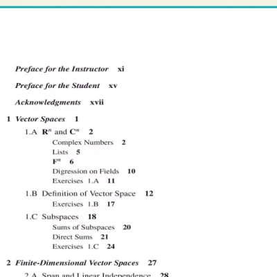 Linear Algebra Done Right