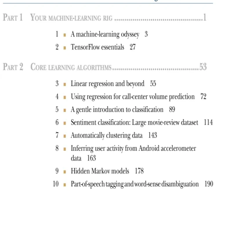 Machine Learning with TensorFlow