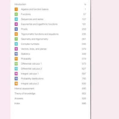 Mathematics Analysis and Approaches for the IB Diploma Higher Level
