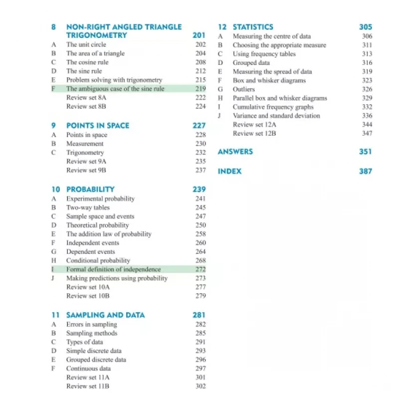 Mathematics Core Topics SL 1