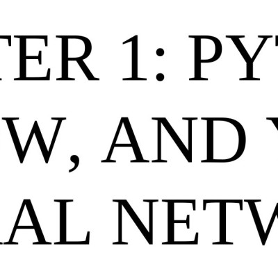 Sách Neural Networks with Python