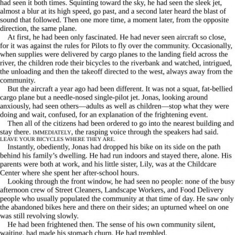 Novel - The Giver (Sách đen trắng)