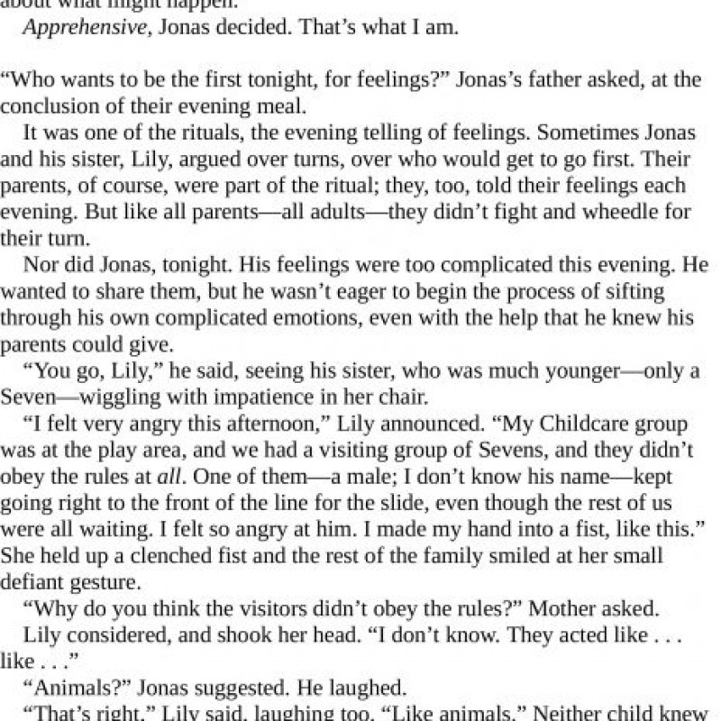 Novel - The Giver (Sách đen trắng)