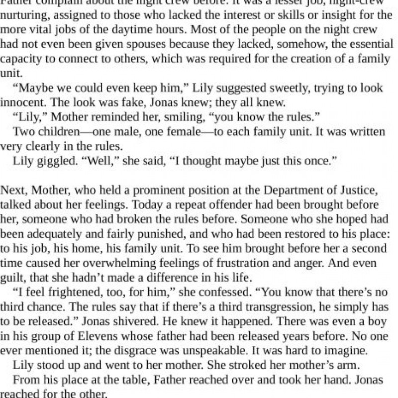 Novel - The Giver (Sách đen trắng)
