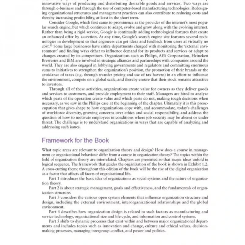 Organization Theory Design An International Perspective
