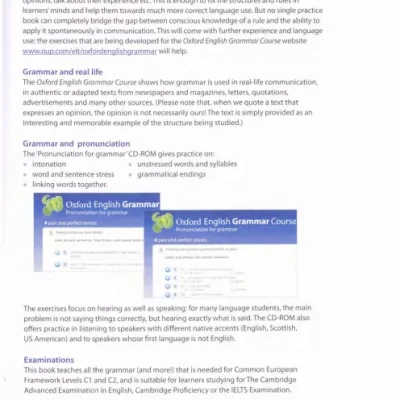 Oxford English grammar course - Advanced ( đen trắng )