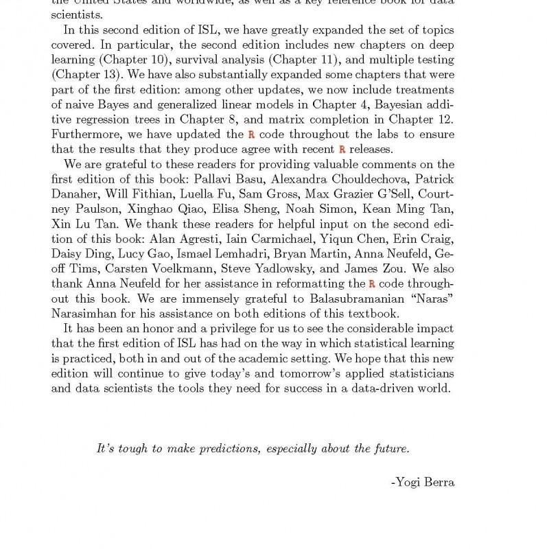 An Introduction To Statistical Learning (2021)