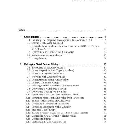 Arduino Cookbook