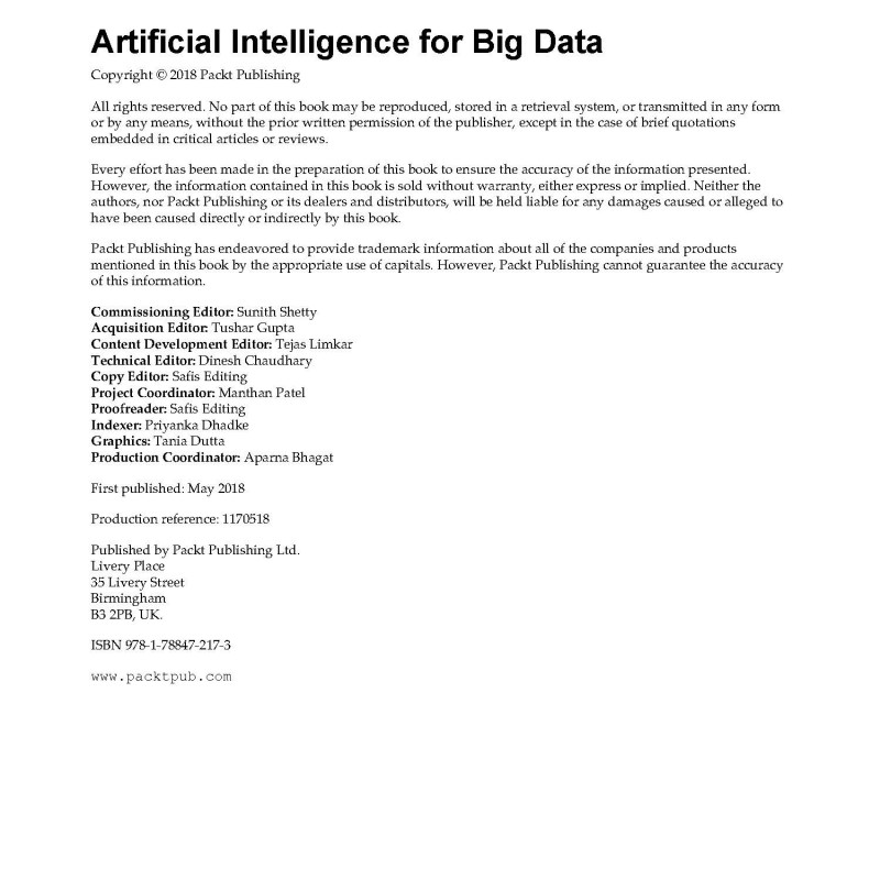 Artificial Intelligence for Big Data