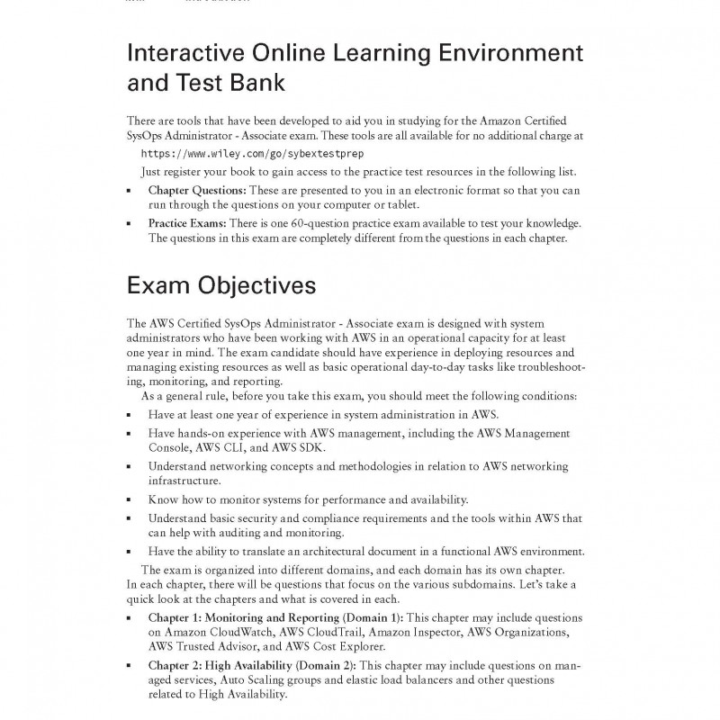 AWS Certified SysOps Administrator Practice Tests