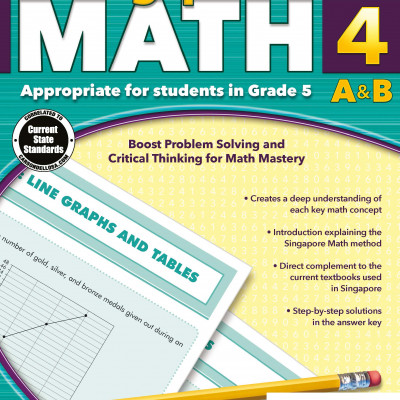 Singapore Math 4 (Sách đen trắng)