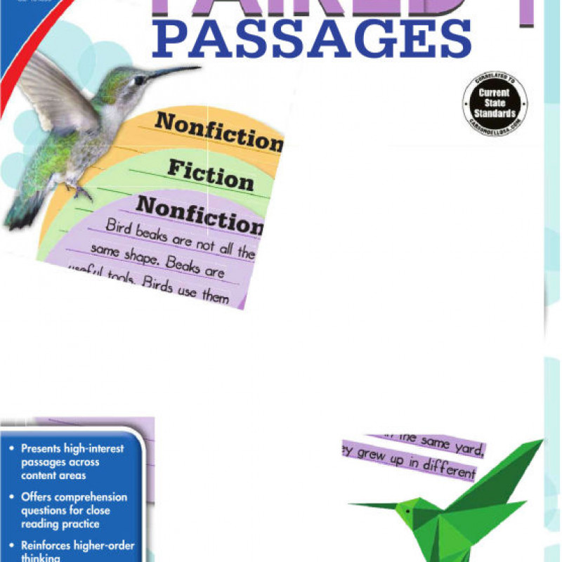 PAIRED PASSAGE S GRADE 1-6 (Sách đen trắng)