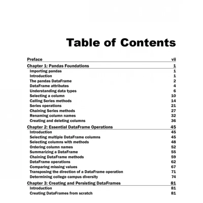 Pandas 1.x Cookbook