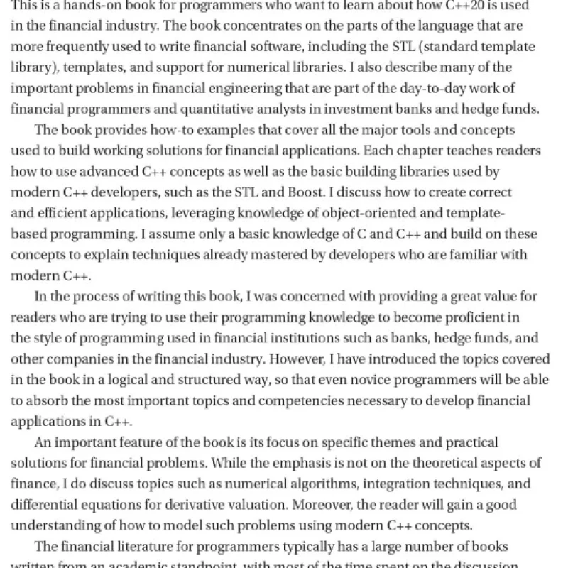 Practical C++20 Financial Programming