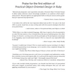 Practical Object Oriented Design An Agile Primer Using Ruby
