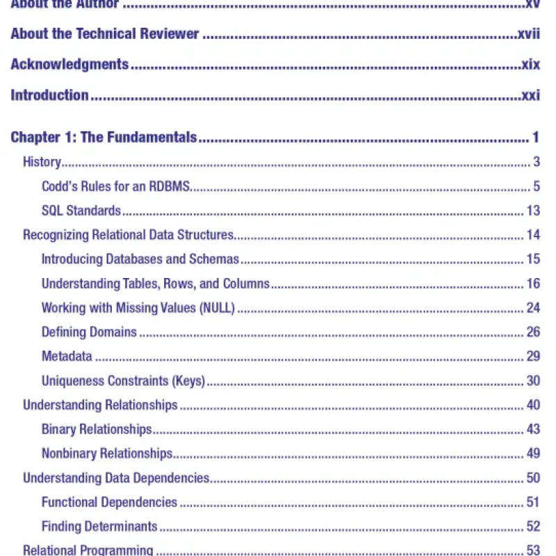 Pro SQL Server Relational Database Design and Implementation