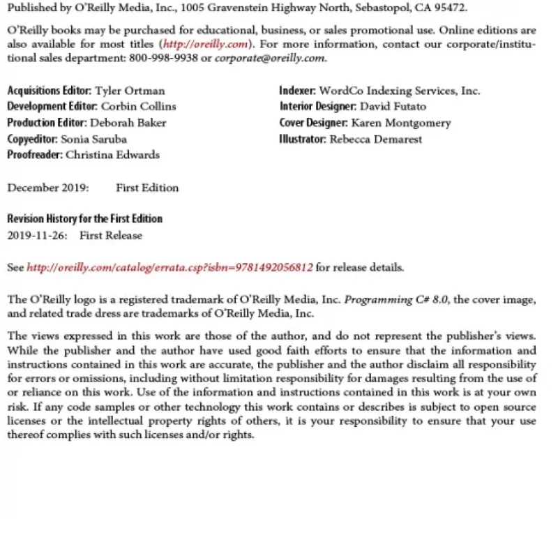 Programming C 8.0 Build Cloud, Web, and Desktop Applications