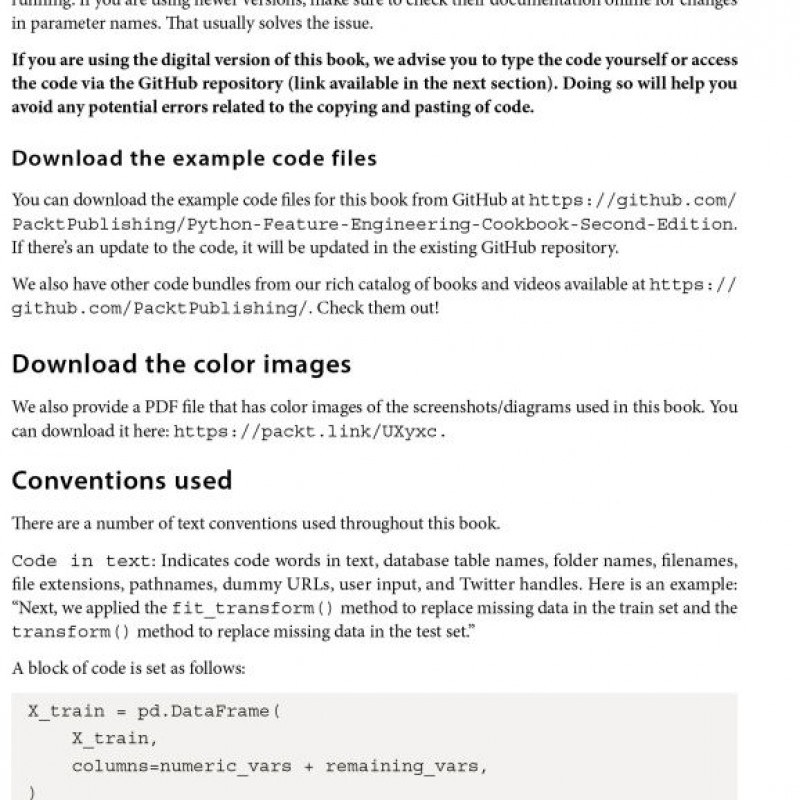 Python Feature Engineering Cookbook (sách gia công)