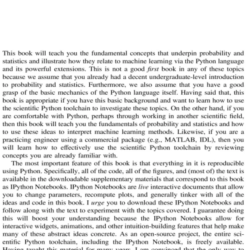 Python for Probability, Statistics, and Machine Learning