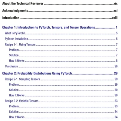 PyTorch Recipes 2nd Edition