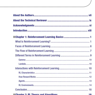 Reinforcement Learning