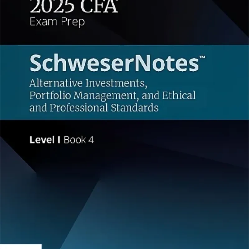 Sách 2025 CFA Level I SchweserNotes Book (1-4) - Hanoi bookstore