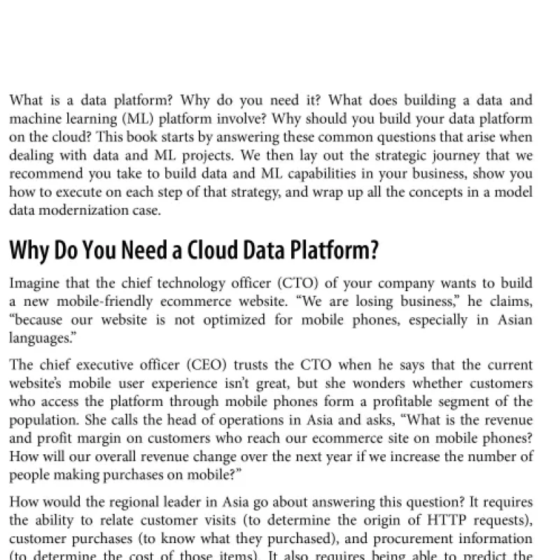 Sách Architecting Data and Machine Learning Platforms Enable Analytics and AI-Driven Innovation in the Cloud