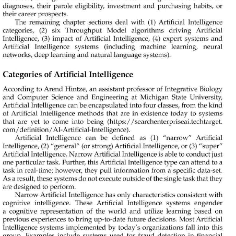 Sách Artificial Intelligence in a Throughput Model Some Major Algorithms