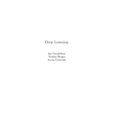 Sách Deep Learning (2016)