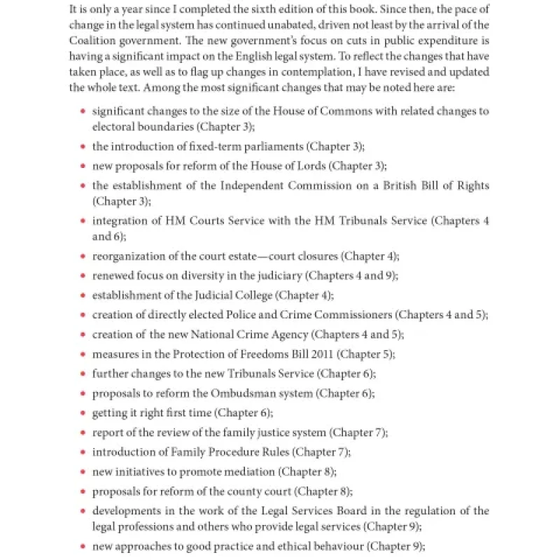 Sách Introduction to the English Legal System 2012-2013