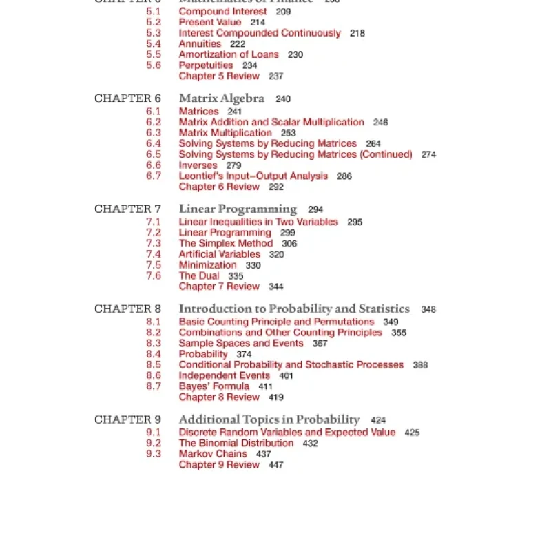 Sách Introductory Mathematical Analysis for Business, Economics, and the Life and Social Sciences