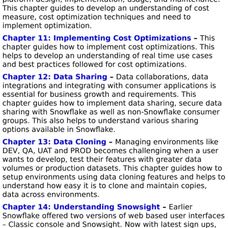 Sách Mastering Snowflake Platform Generate, fetch, and automate Snowflake data as a skilled data practitioner