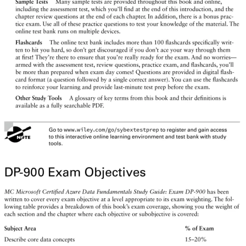 Sách Microsoft Certified Azure Data Fundamentals Study Guide Exam DP-900