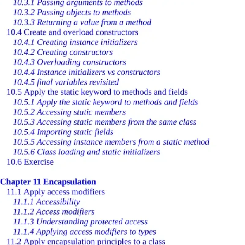 Sách OCP Oracle Certified Professional Java SE 11 Programmer I Exam Fundamentals 1Z0-815