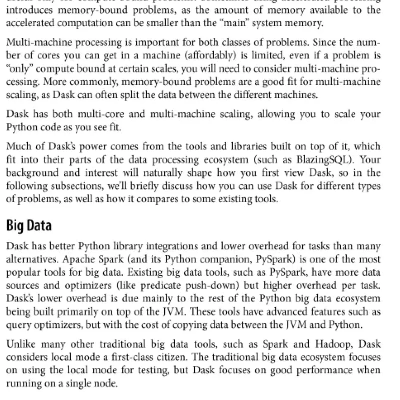 Sách Scaling Python with Dask From Data Science to Machine Learning