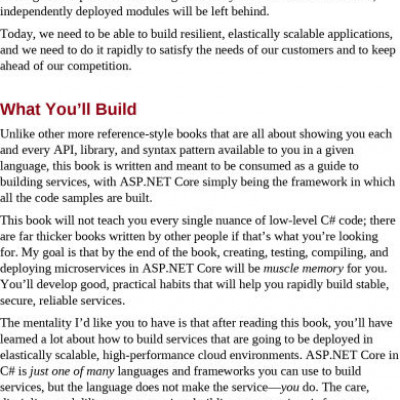 Sách tiếng anh Building Microservices with ASP.NET Core Develop, Test, and Deploy Cross-Platform Services in the Cloud