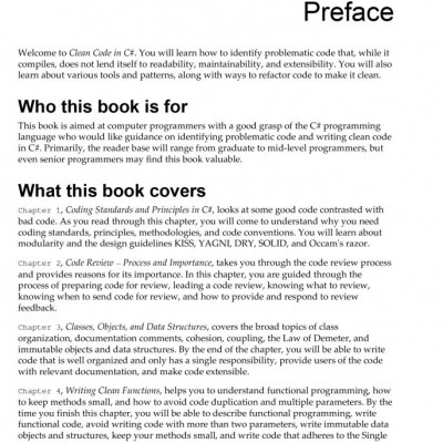 Sách Tiếng Anh Clean Code in C Refactor your legacy C code base and improve application performance by applying best practices