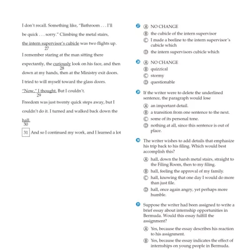 SAT Reading, Writing and Language Skills third edition