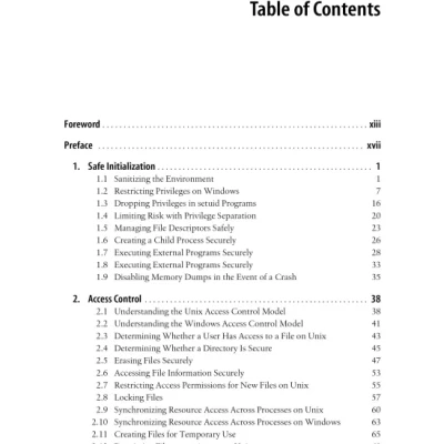 Secure Programming Cookbook for C and C++
