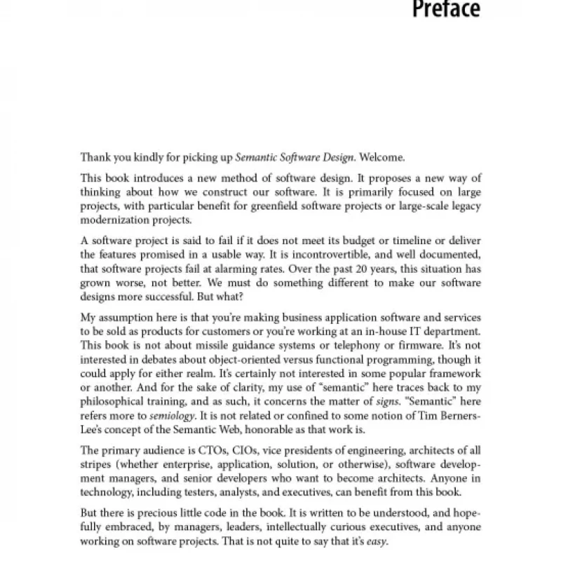 Semantic Software Design