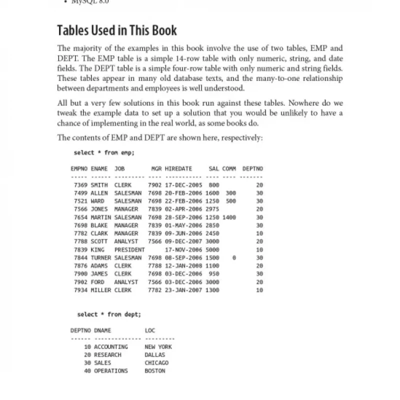 SQL Cookbookm