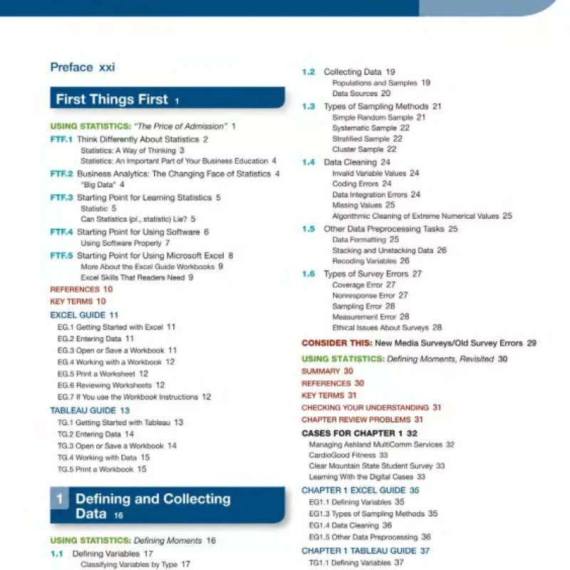 Statistics for managers using Microsoft Excel (Sách màu - Sách đen trắng)