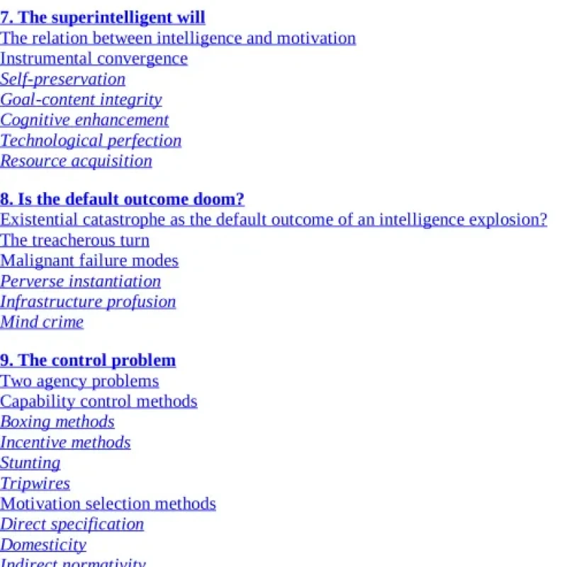 Superintelligence Paths, Dangers, Strategies