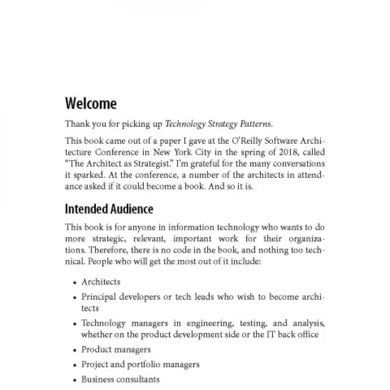 Technology Strategy Patterns