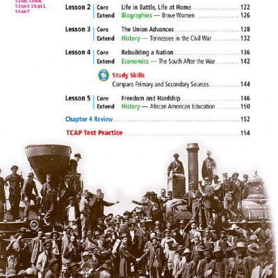 TENNESSEE SOCIAL STUDY GRADE 5 PART 1 (Sách màu)